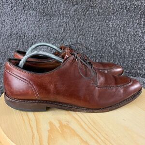 Allen Edmonds LaSalle Derby Mens 10.5 Leather Brown Split Toe Oxford Dress Shoe